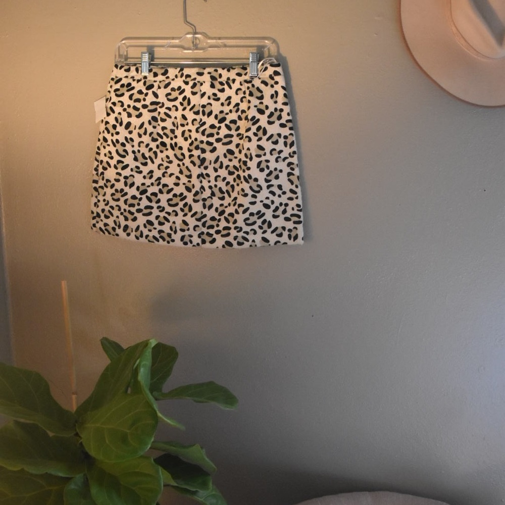 White Leopard Skirt